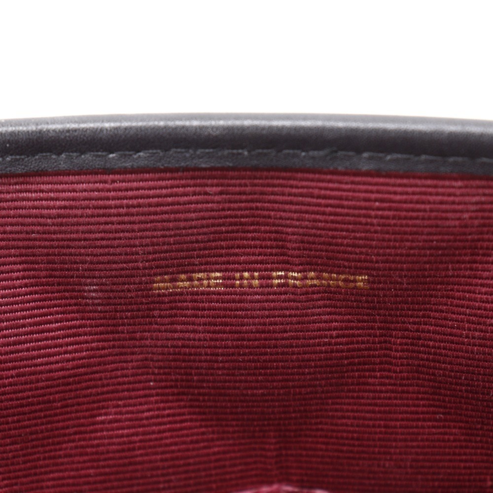 CHANEL Black Lambskin Leather Pochette Shoulder Bag - Picture 11 of 16